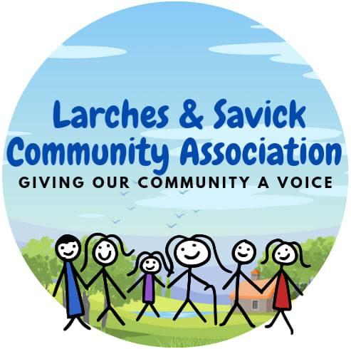 Larches And Savick Community Association logo updated April 2022