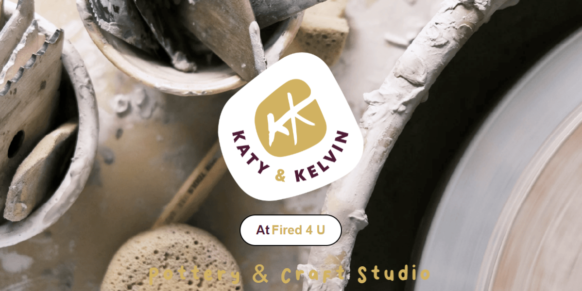 Fired 4 U logo and pottery