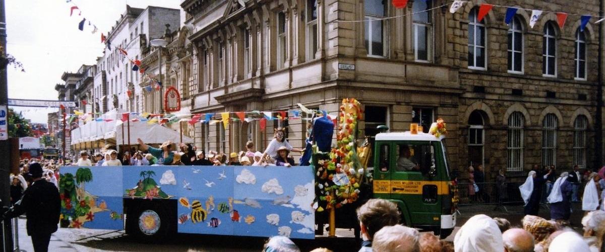 Preston Guild Procession by Town Hall 1972