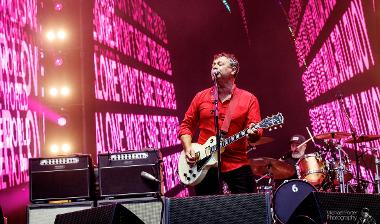 Manic Street Preachers performing on stage