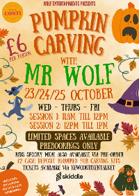 Pumpkin Carving with Mr Wolf