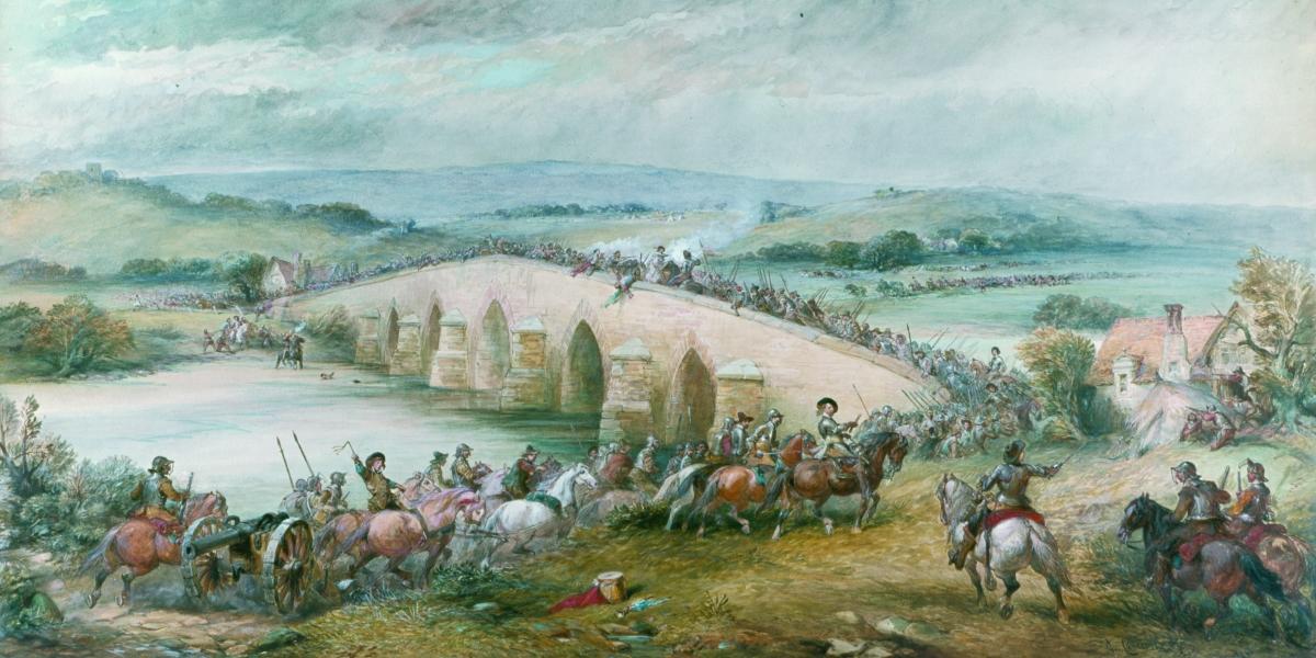 Main image: Painting depicting the Battle of Preston 1648 in Walton-le-Dale. Painting depicting the Battle of Preston 1648 in Walton-le-Dale.