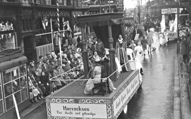 Horrockses float in 1952 Preston Guild trades procession.