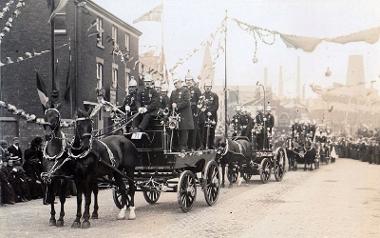 1902 Preston fire brigade Guild procession.