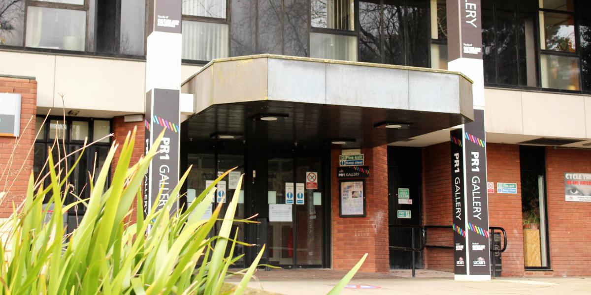 Exterior of UCLan's Victoria Building, housing PR1 Gallery.