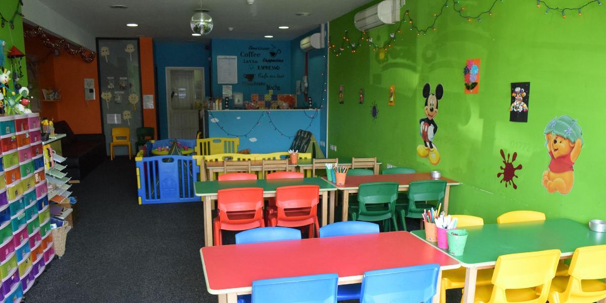 Main image: Tables and crafting area inside Go Create. Tables and crafting area inside Go Create.