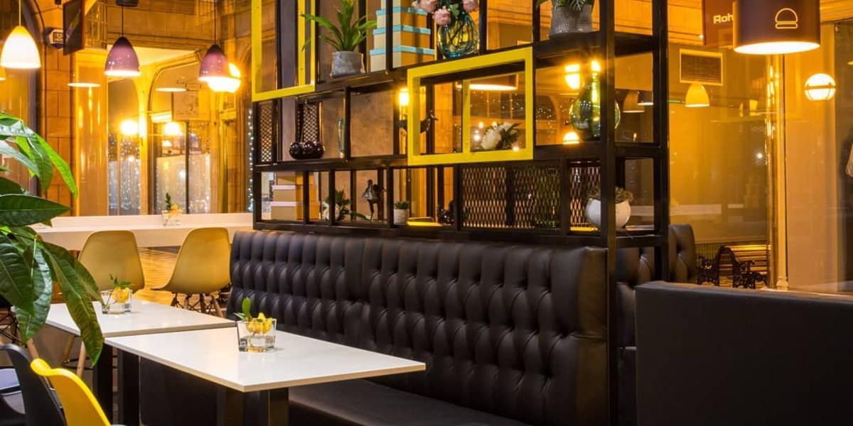 Main image: Seating area inside IceBurg, Preston. Seating area inside IceBurg, Preston.