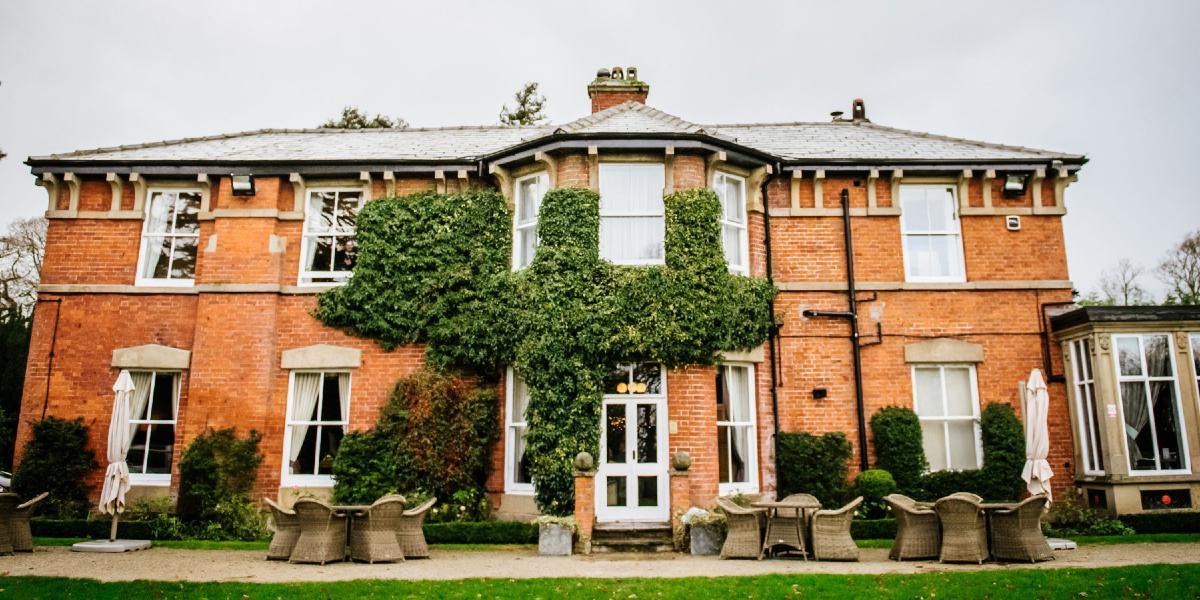 Exterior of Bartle Hall Country Hotel.