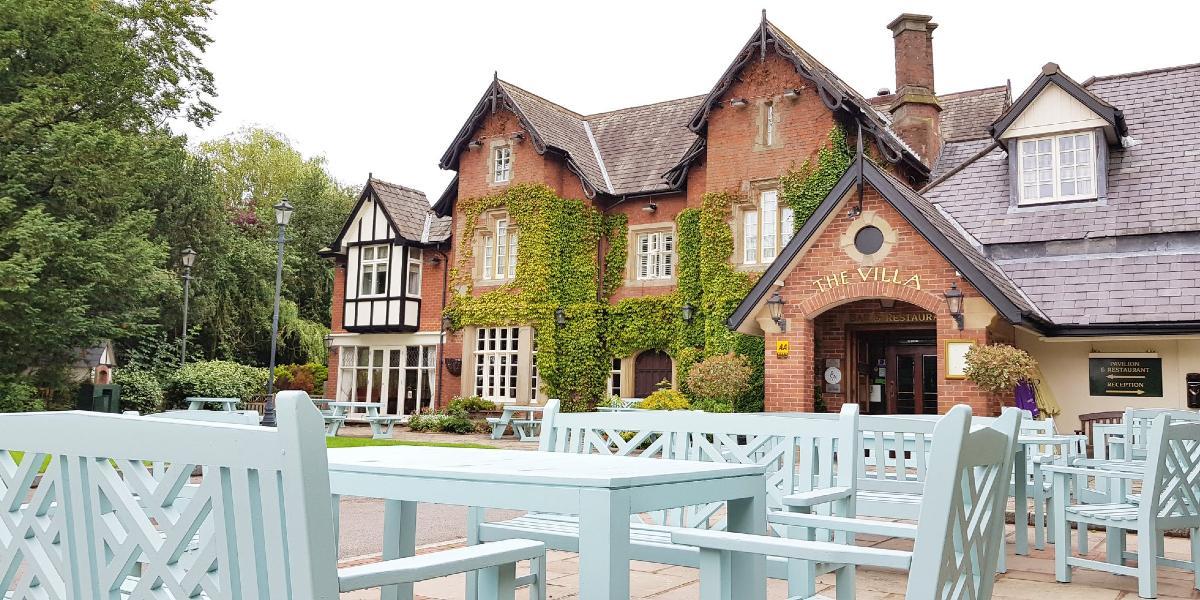 Main image: Front entrance to the Villa Wrea Green. Front entrance to the Villa Wrea Green hotel.