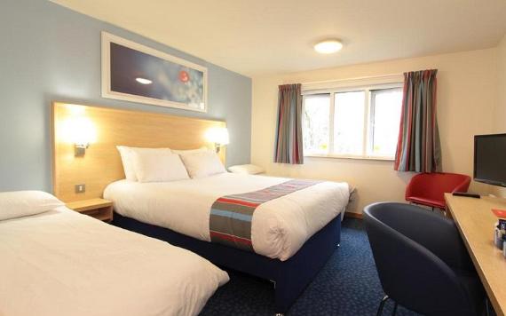 Travelodge Preston Central family hotel room.