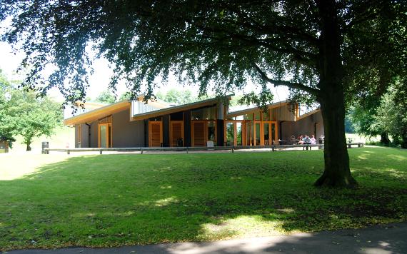 Outside the Pavilion Café on Avenham Park.