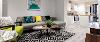 Modern open plan living room kitchen in City Haven Apartments, Preston.
